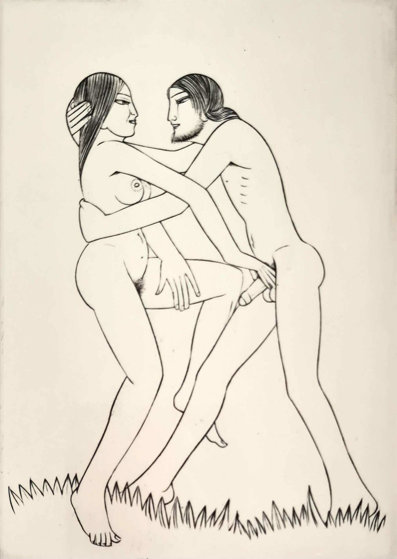 10 Framed Copper Engravings by Eric Gill - Image 12