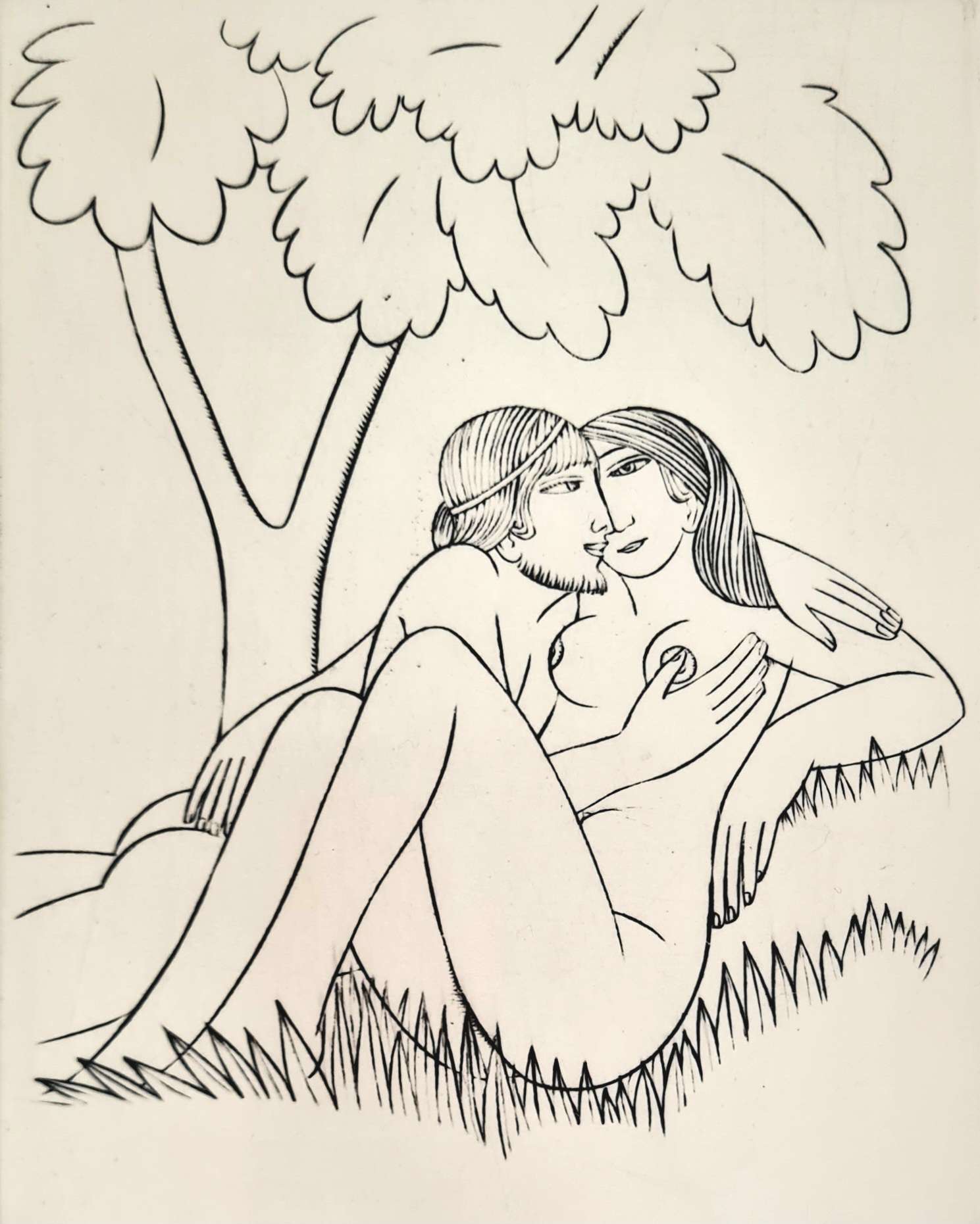 10 Framed Copper Engravings by Eric Gill - Image 11