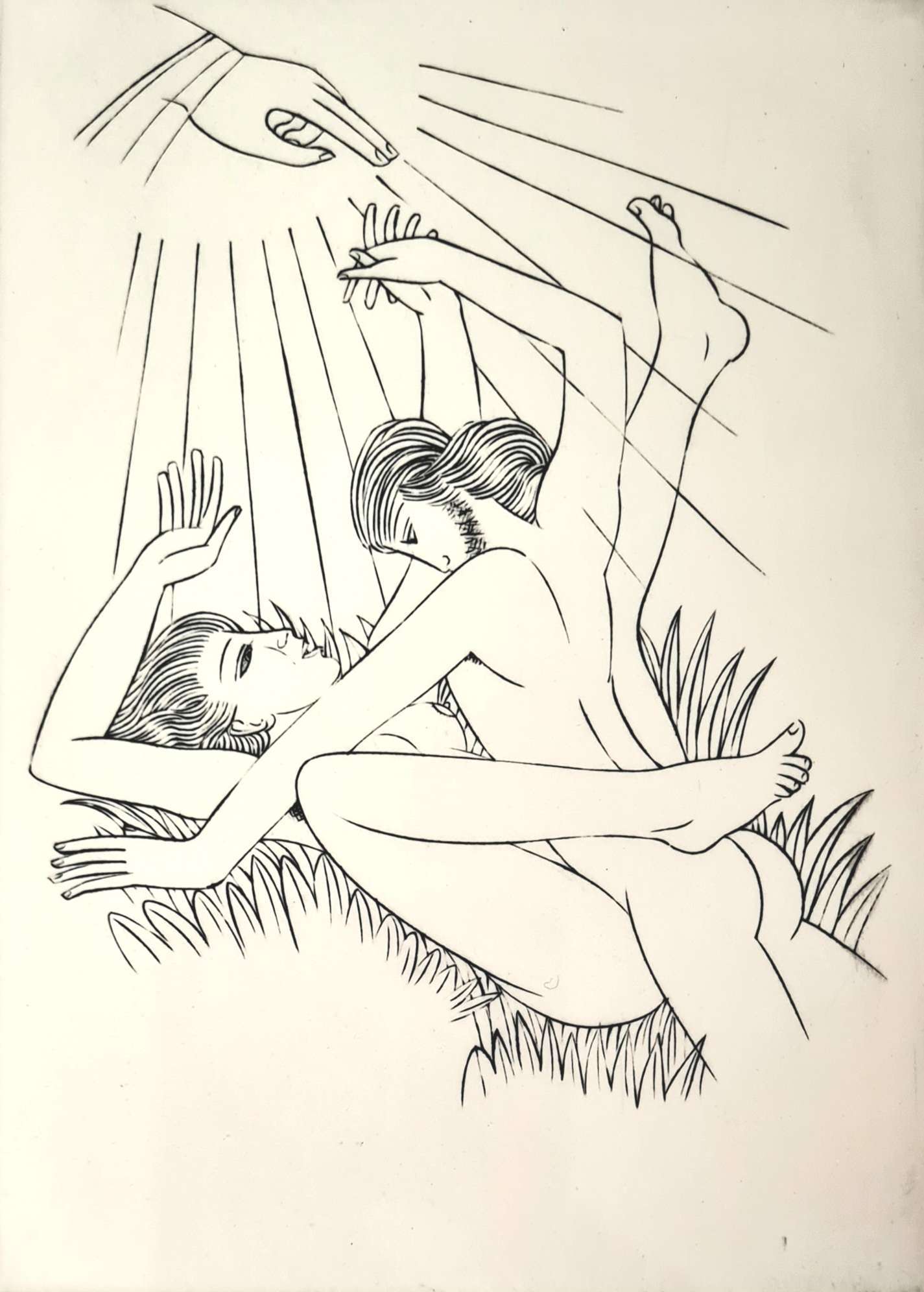 10 Framed Copper Engravings by Eric Gill - Image 9