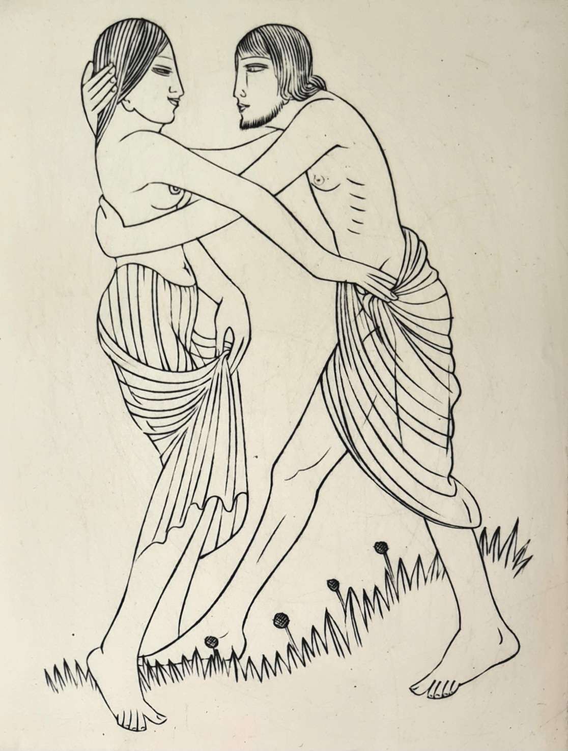 10 Framed Copper Engravings by Eric Gill - Image 8