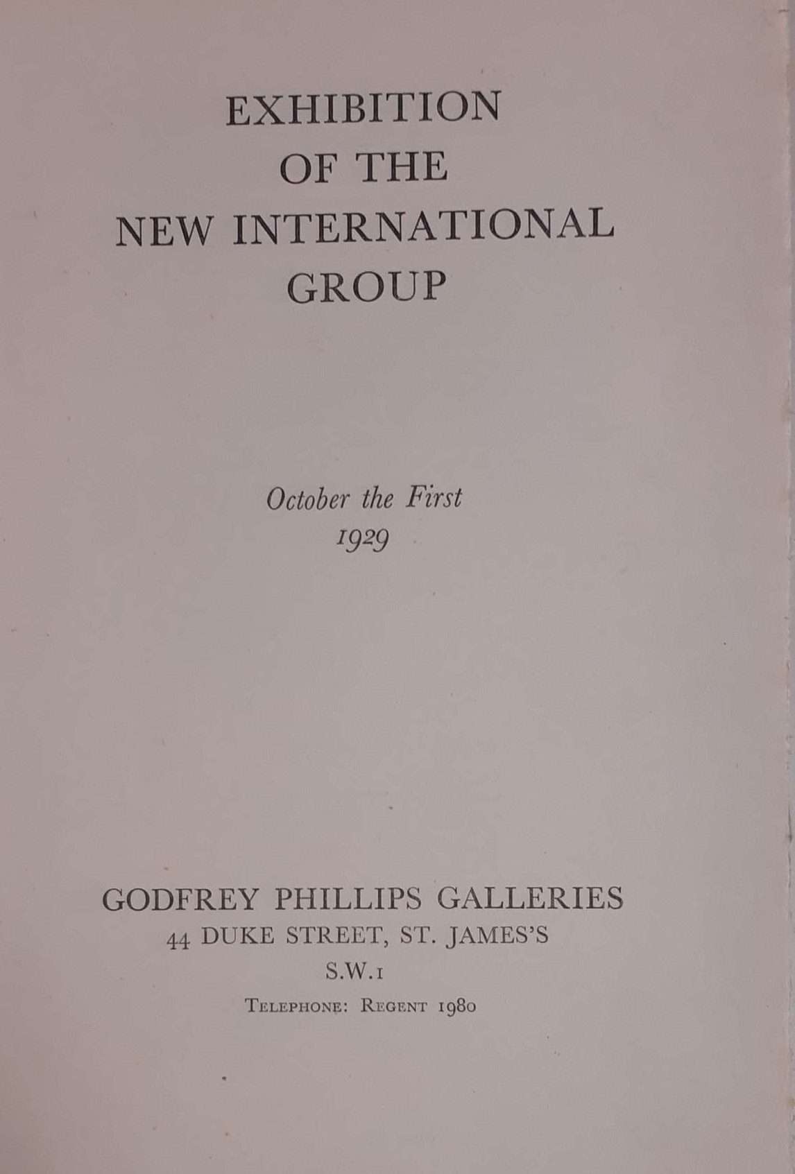 Exhibition of the New International Group (1929) (Nina Hamnett)