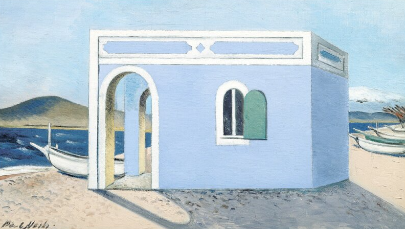 Blue House on the Shore