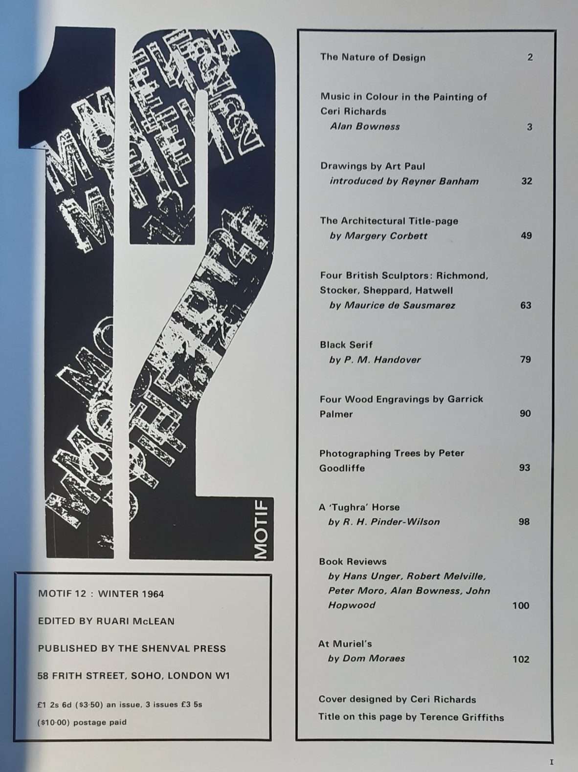 Motif: A Journal of the Visual Arts (complete set minus issue 13) (1958-1967) - Image 8
