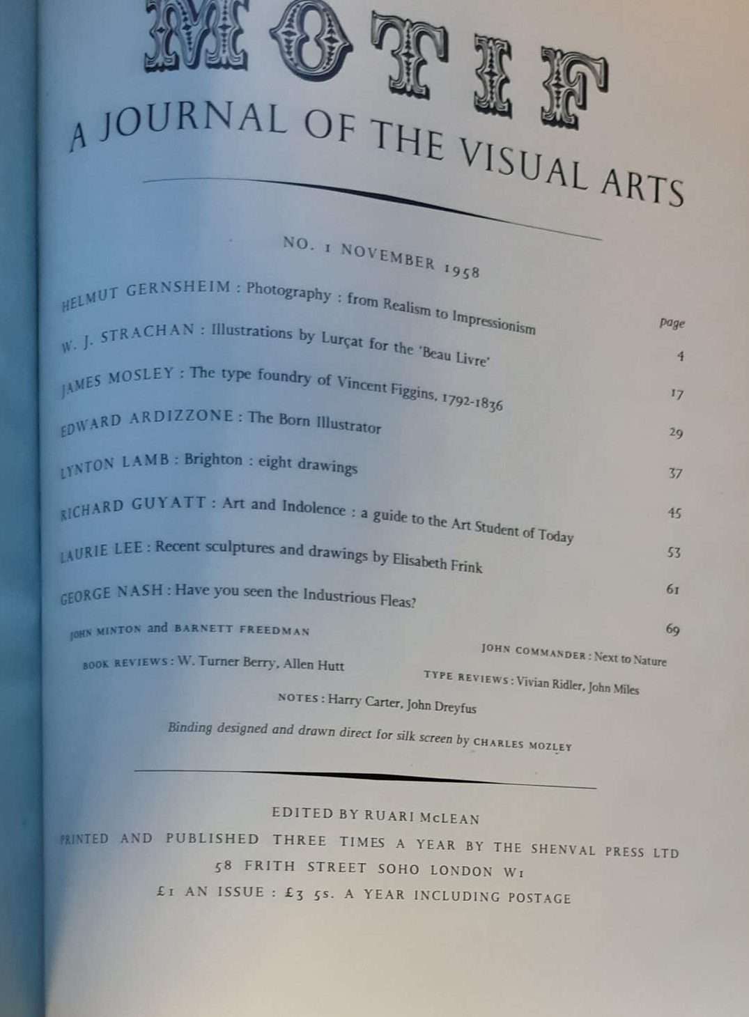 Motif: A Journal of the Visual Arts (complete set minus issue 13) (1958-1967) - Image 10