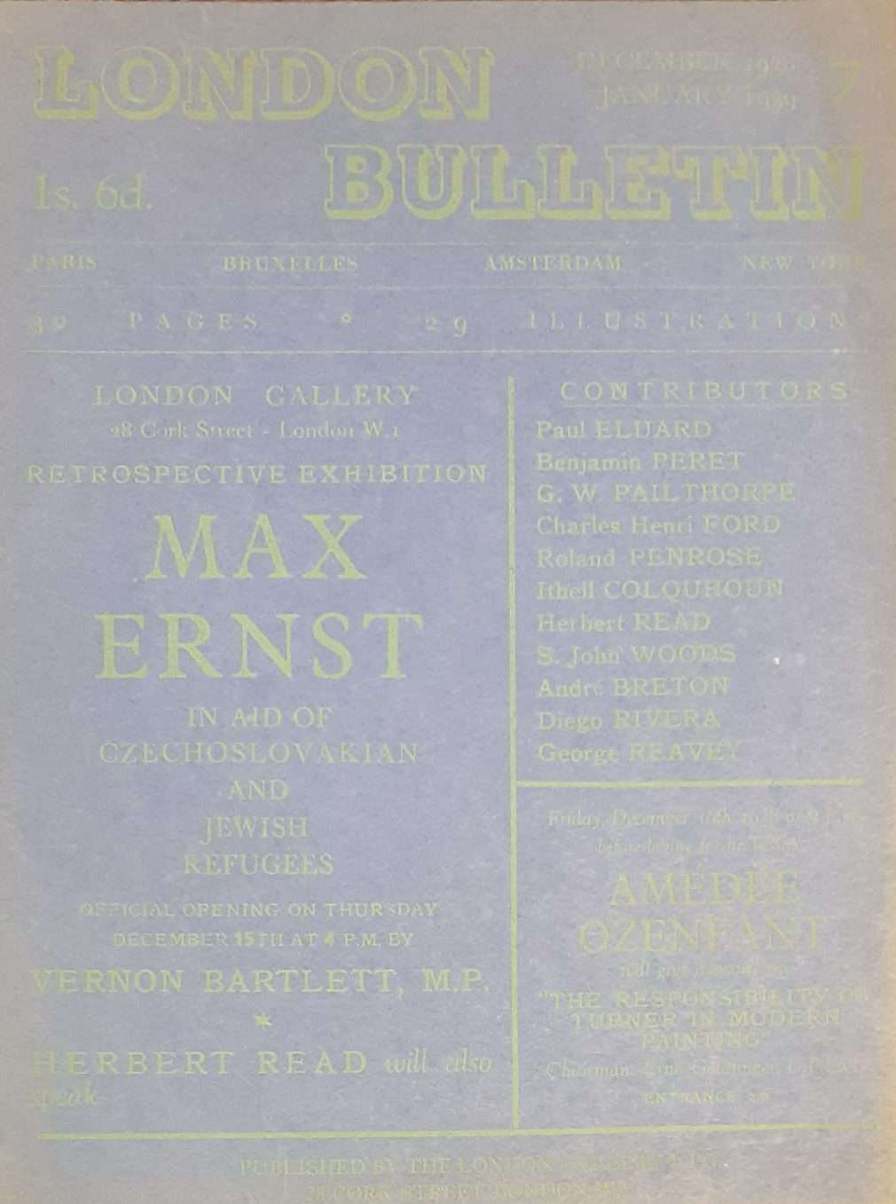 London Bulletin (Number 7) (December 1938 - January 1939)