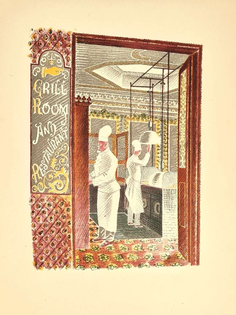 Eric Ravilious Shopping Grill Room and Restaurant (1937) Original Lithograph by Eric Ravilious ...