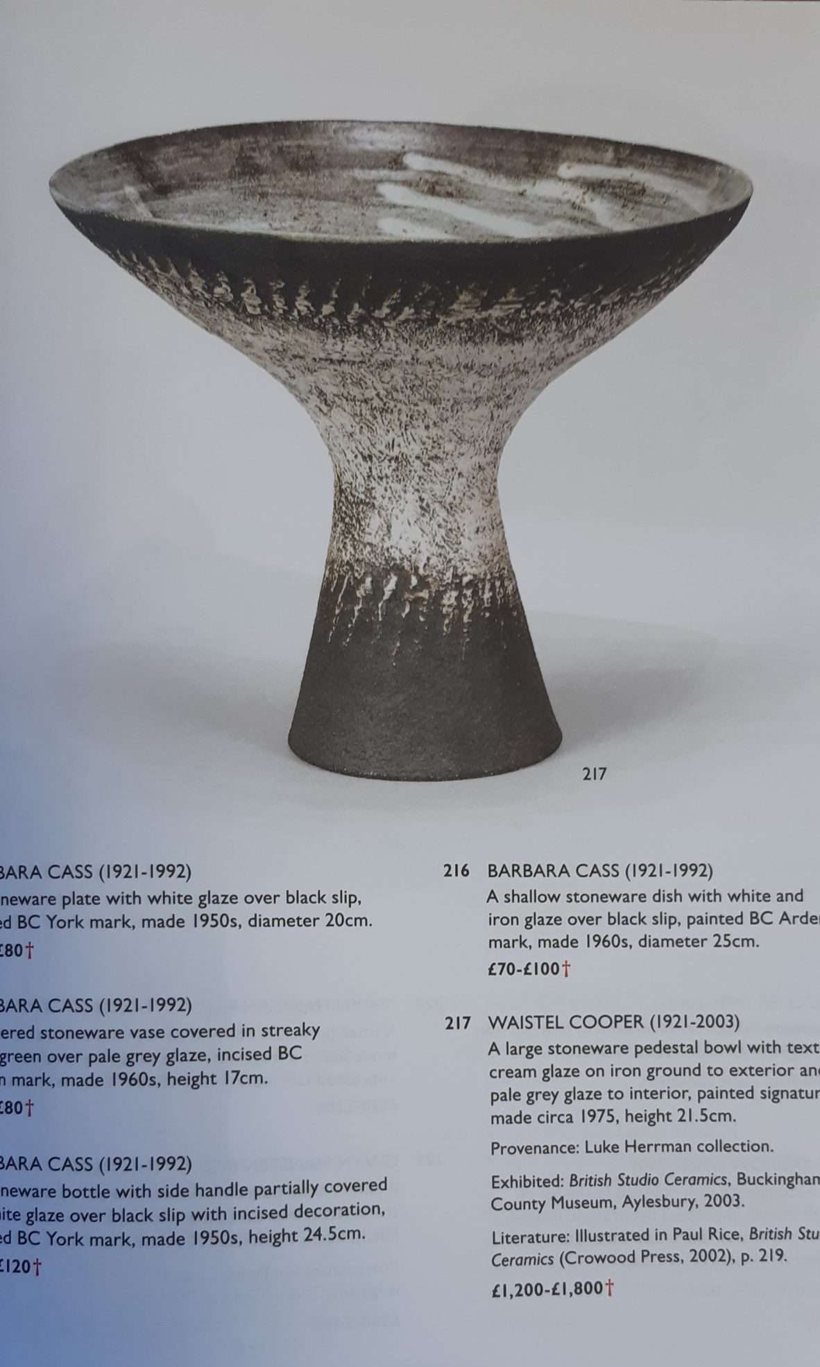 Studio Ceramics from the Paul Rice Collection (2021) - Image 2