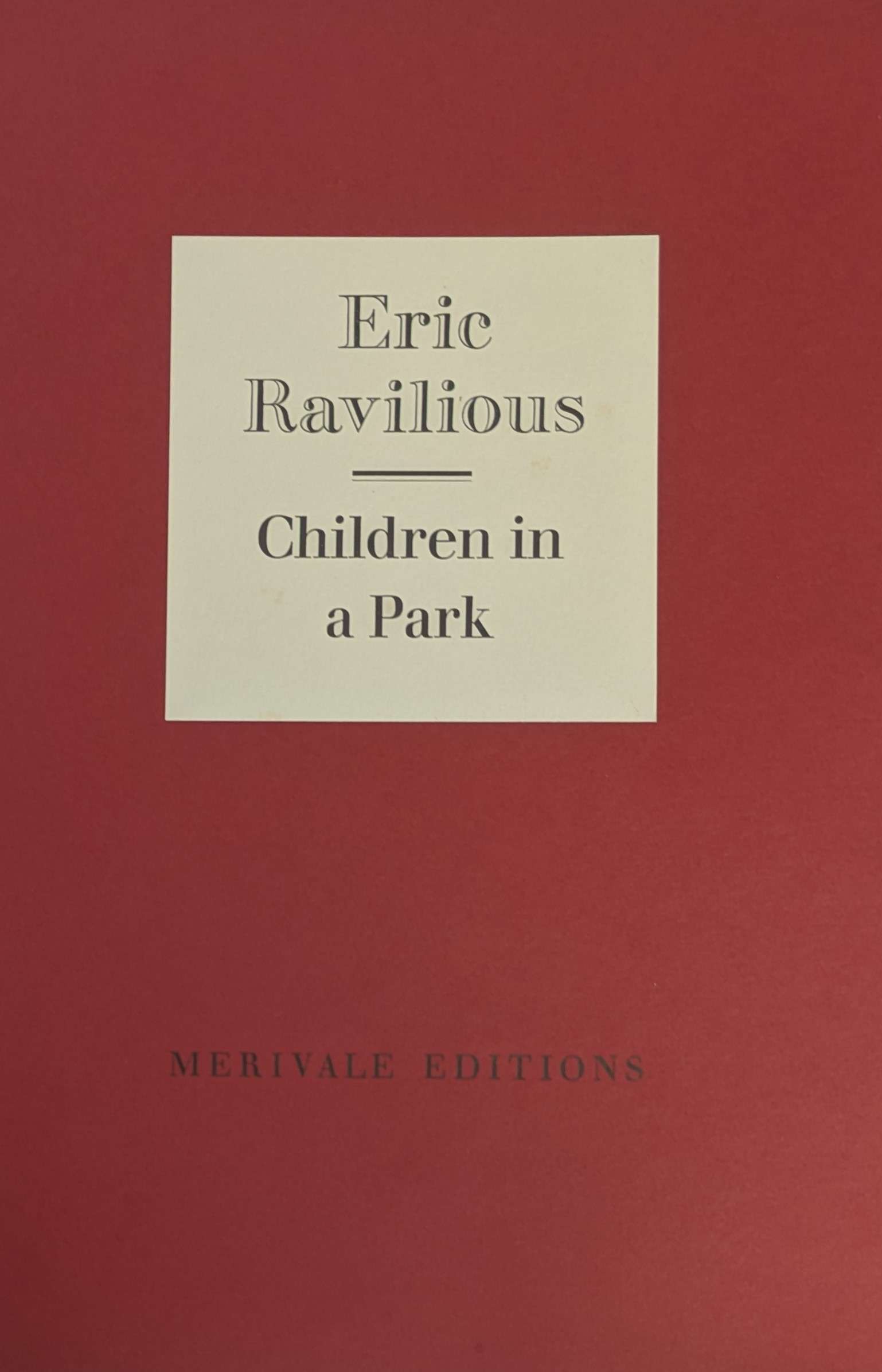 Eric Ravilious: Children In A Park: (Original Wood Engraving) (1987) (Merivale Editions)