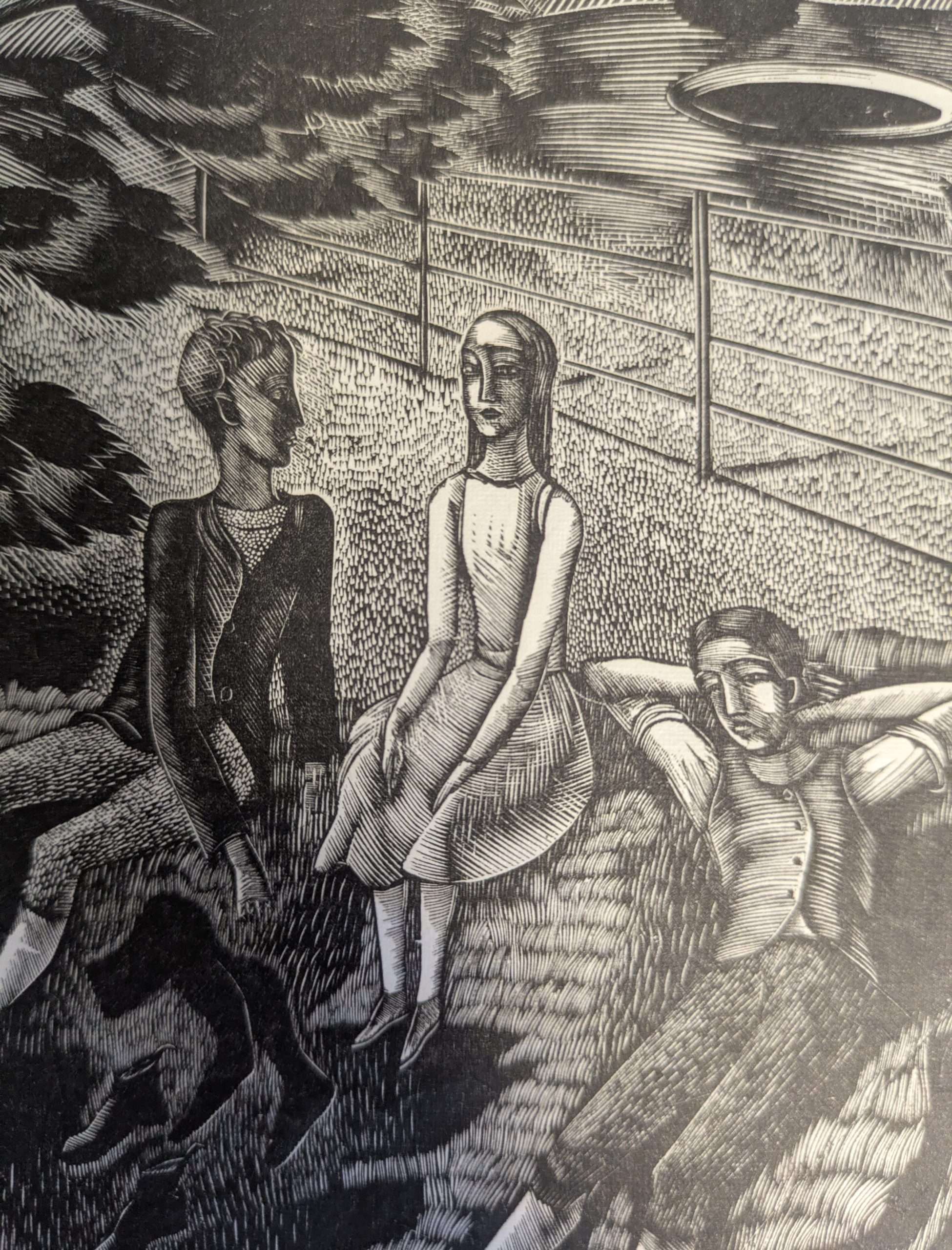 Eric Ravilious: Children In A Park: (Original Wood Engraving) (1987) (Merivale Editions) - Image 5