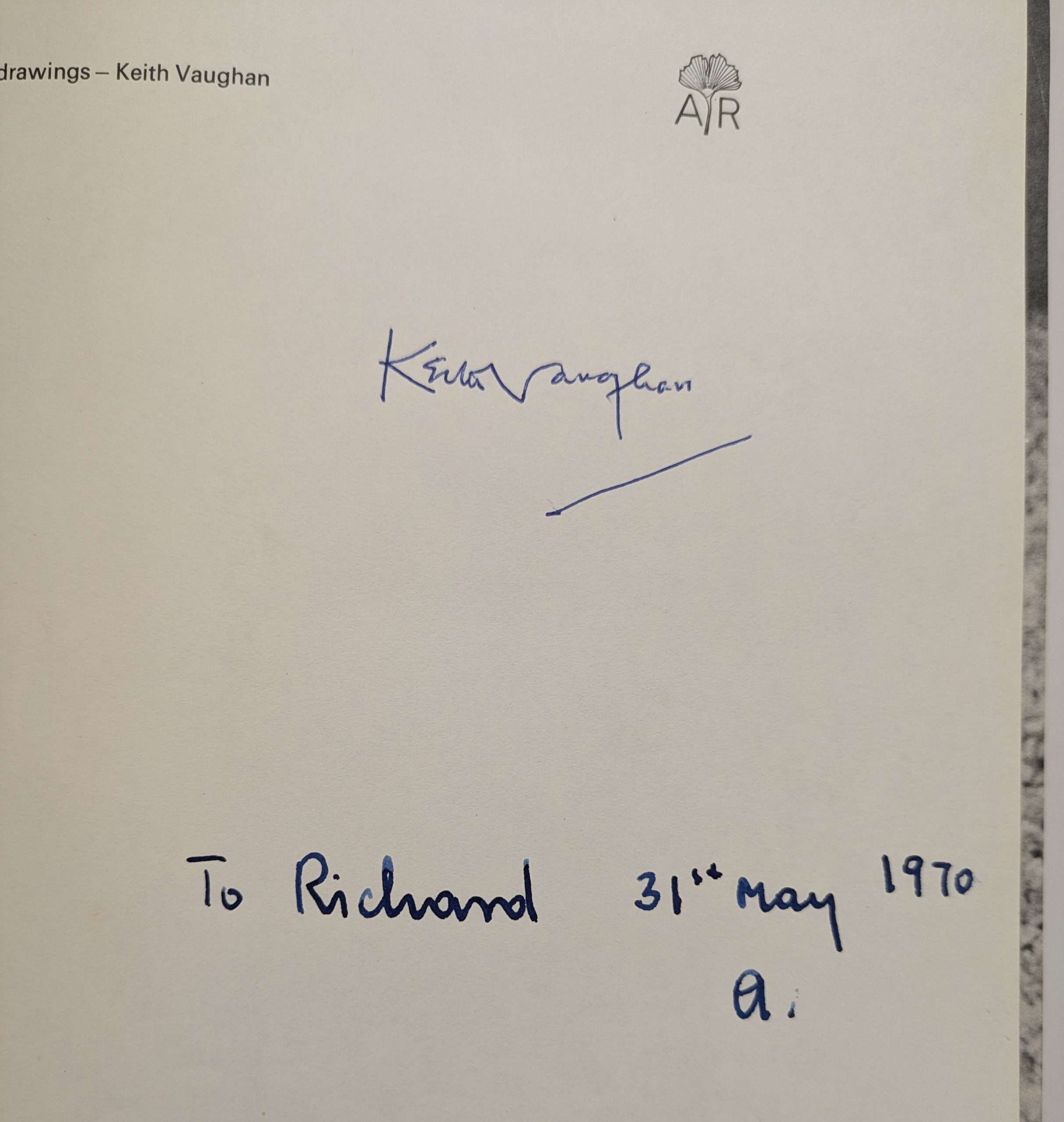 Journal and Drawings by Keith Vaughan (Signed by Keith Vaughan) (1966) - Image 3