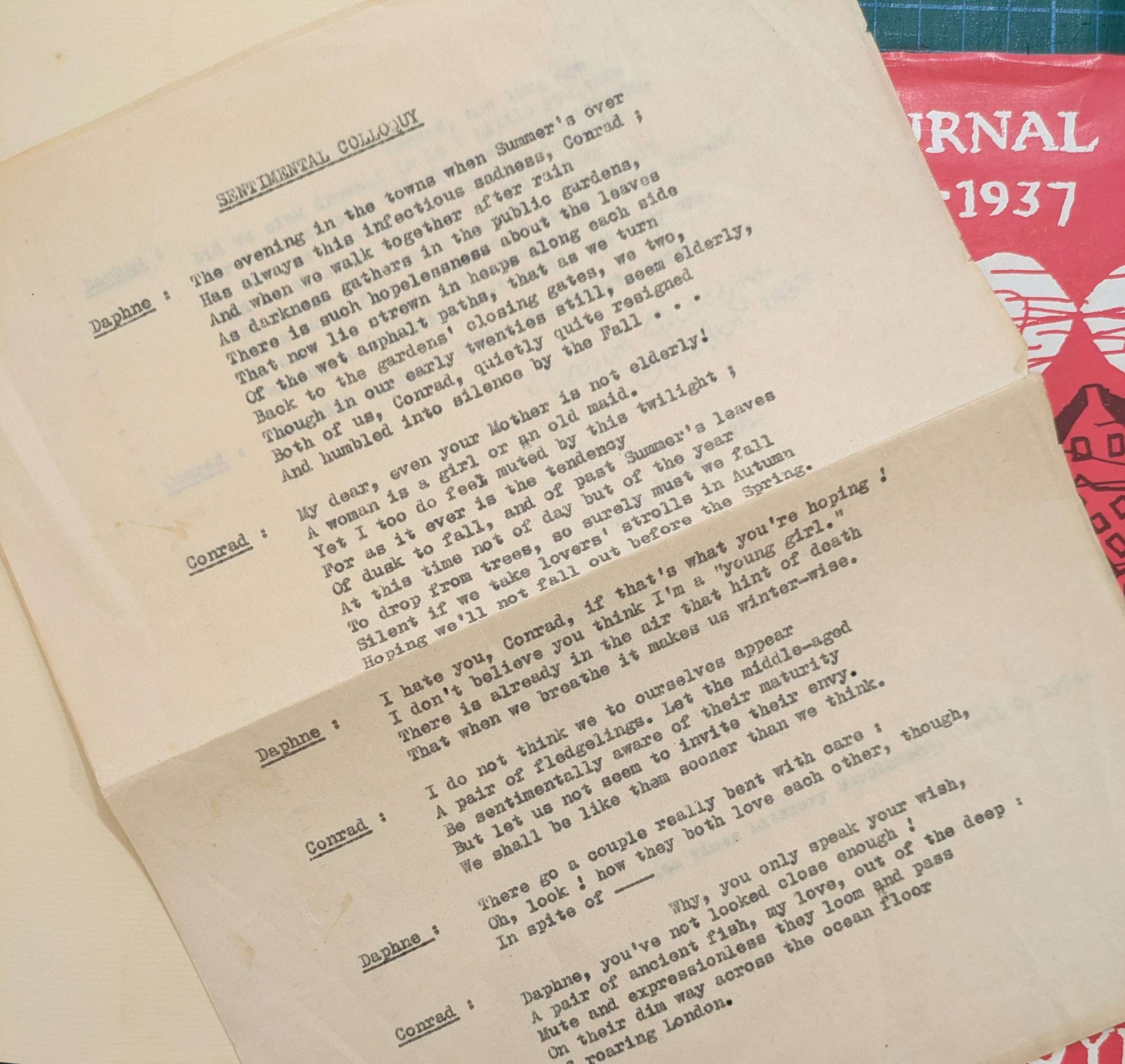 David Gascoyne Journals (2 Vols) (Inscribed by David Gascoyne to Ronald Blythe) - Image 4