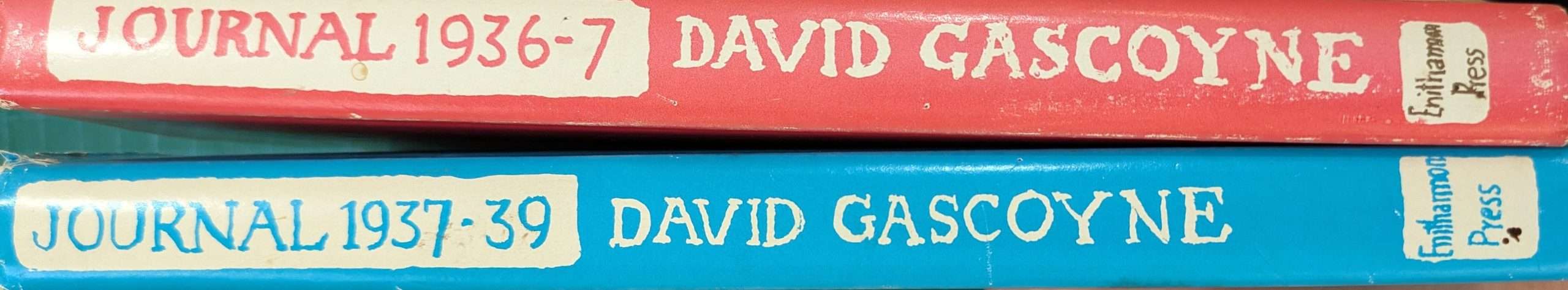 David Gascoyne Journals (2 Vols) (Inscribed by David Gascoyne to Ronald Blythe) - Image 2
