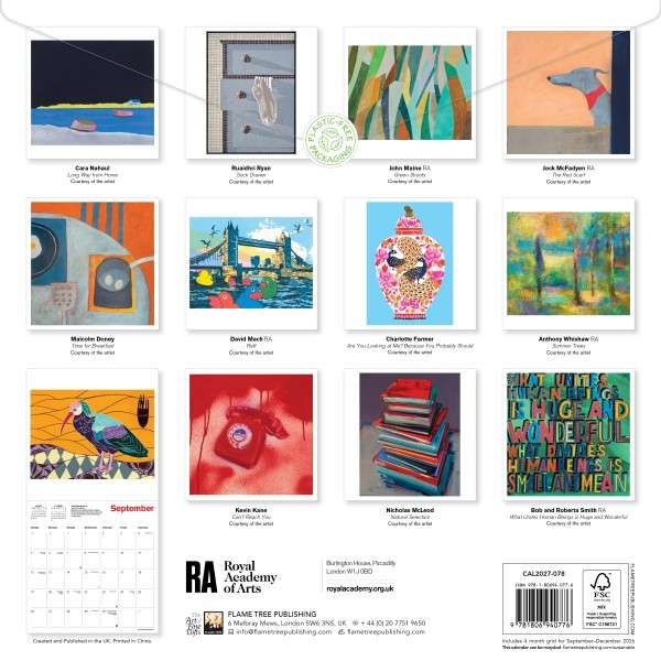 Royal Academy of Arts Wall Calendar 2027 - Image 2